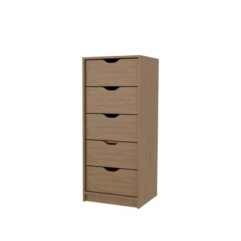 Cassettiera stretta a 5 cassetti, nero/grigio/bianco/naturale, cassettiera singola