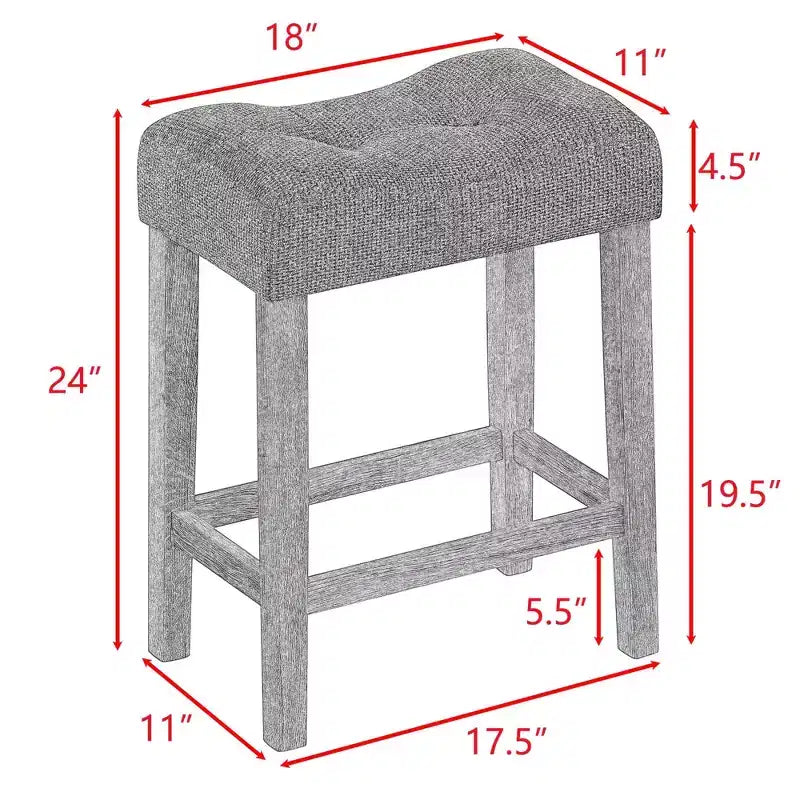 Set da tavolo da bar industriale grigio con presa di corrente, 4 pezzi, 4 posti a sedere