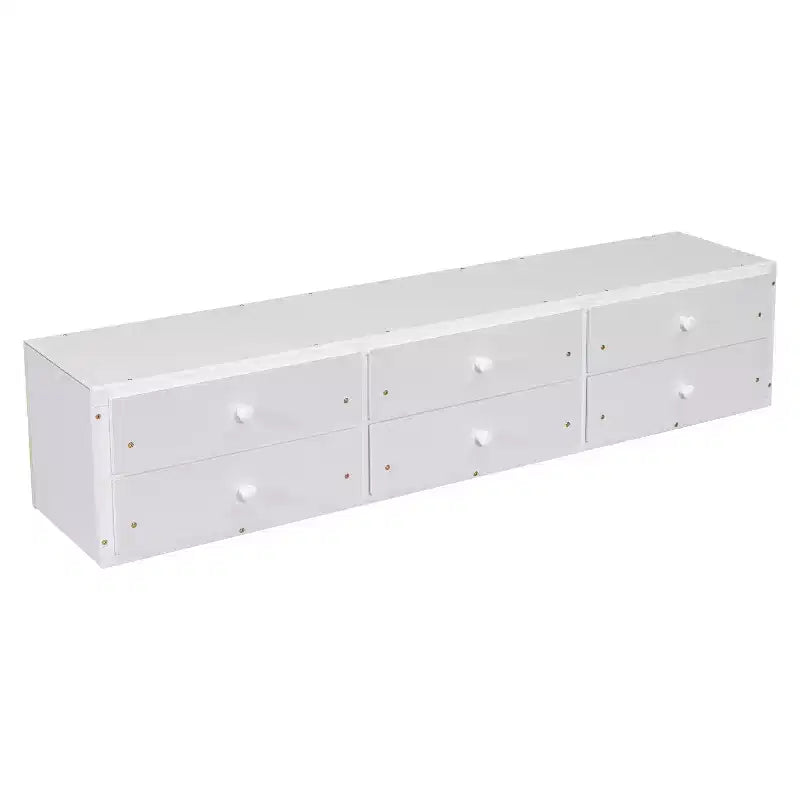 Letto a piattaforma matrimoniale/grande, colore espresso/grigio/bianco con testiera a libreria e 6 cassetti portaoggetti, adatto per 1-2 persone