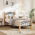 Bed Frame with Headboard and Footboard,Classic Metal Platform Bed Frame Mattress Foundation with Under Storage,Steel Slats, No Box Spring Needed