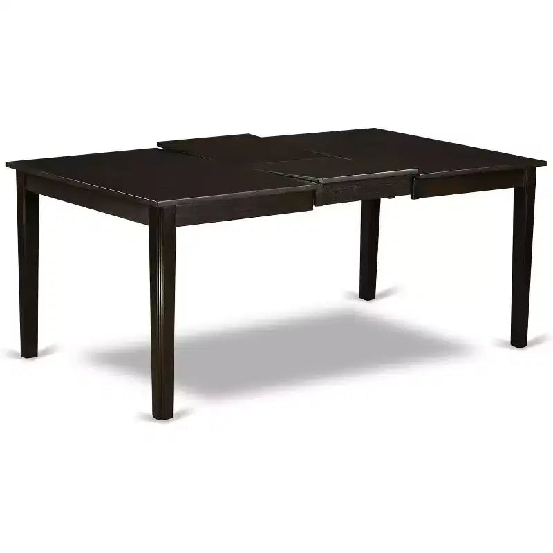 Set tavolo da pranzo rettangolare Cappuccino con prolunga, 9 pezzi, per un massimo di 8 persone