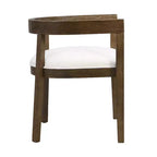 Set da pranzo rettangolare imbottito marrone, 6 posti, 7 pezzi