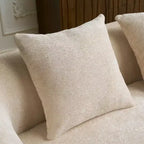Divano sezionale a L in ciniglia beige/verde/grigio con chaise longue, 4 posti