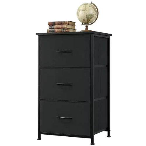GustoWave 3-Drawer Dresser with Removable Fabric Bins, Multi-Functional Storage Organizer for Bedroom, Living Room, Closet