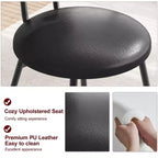 Sedia da pranzo in rattan con seduta imbottita, Nera o Multipla, Set da 2 o 4