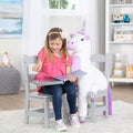 Melissa & Doug Kids Furniture Wooden Chair Pair - Gray