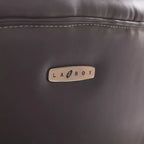 Sedia da ufficio girevole ergonomica nera, altezza regolabile, struttura in legno, 1 posto