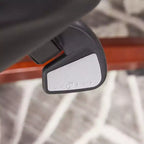 Sedia da ufficio girevole ergonomica nera, altezza regolabile, struttura in legno, 1 posto