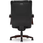 Sedia da ufficio girevole ergonomica nera, altezza regolabile, struttura in legno, 1 posto