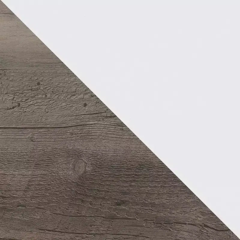 Consolle Rustica Bianco Antico / Bianco-Grigio con 2 Ripiani, Monoutente