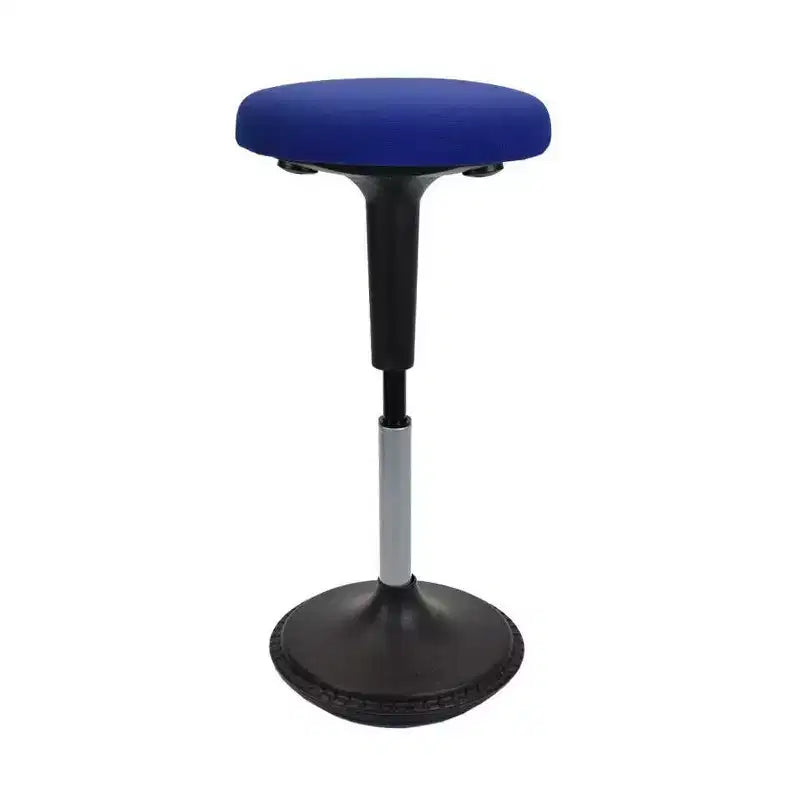 Sgabello ergonomico da scrivania oscillante nero/rosso/blu, altezza regolabile, 1 persona