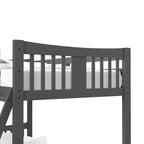 Letto a castello singolo/singolo bianco/grigio/blu navy, convertibile, per 2 persone