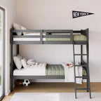 Letto a castello singolo/singolo bianco/grigio/blu navy, convertibile, per 2 persone