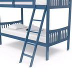 Letto a castello singolo/singolo bianco/grigio/blu navy, convertibile, per 2 persone
