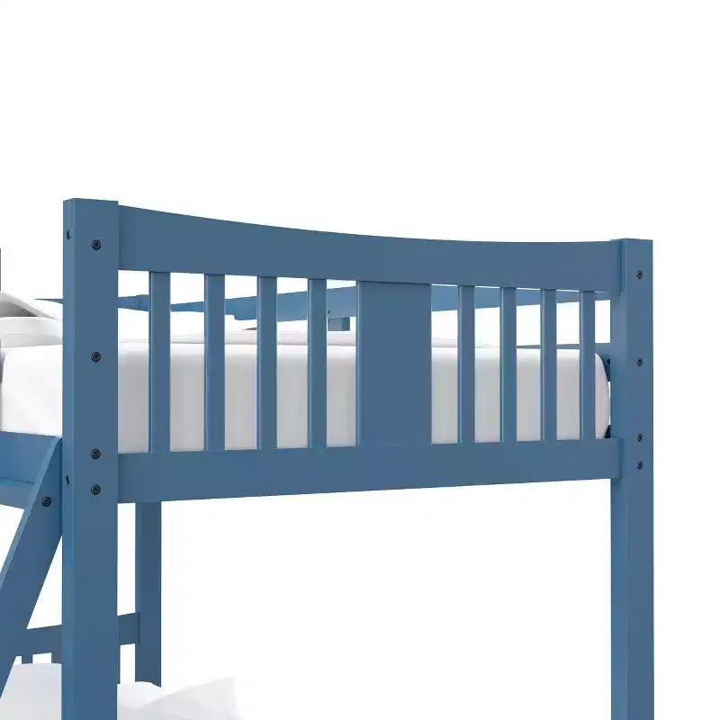 Letto a castello singolo/singolo bianco/grigio/blu navy, convertibile, per 2 persone