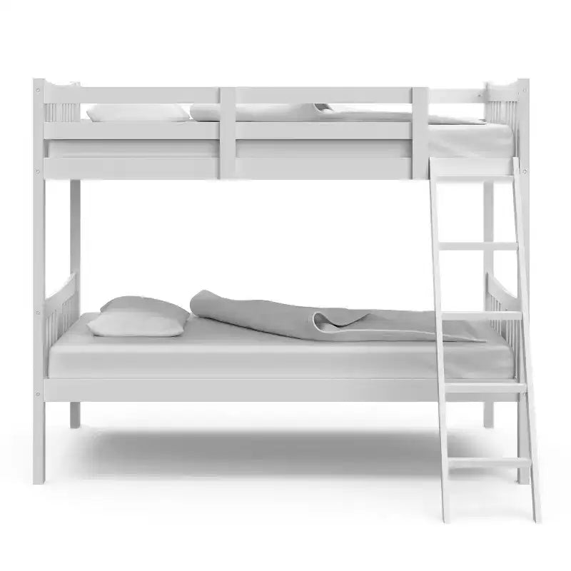 Letto a castello singolo/singolo bianco/grigio/blu navy, convertibile, per 2 persone
