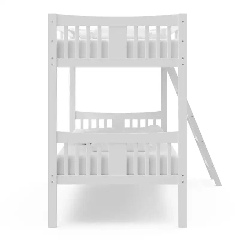 Letto a castello singolo/singolo bianco/grigio/blu navy, convertibile, per 2 persone