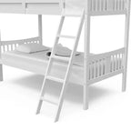 Letto a castello singolo/singolo bianco/grigio/blu navy, convertibile, per 2 persone