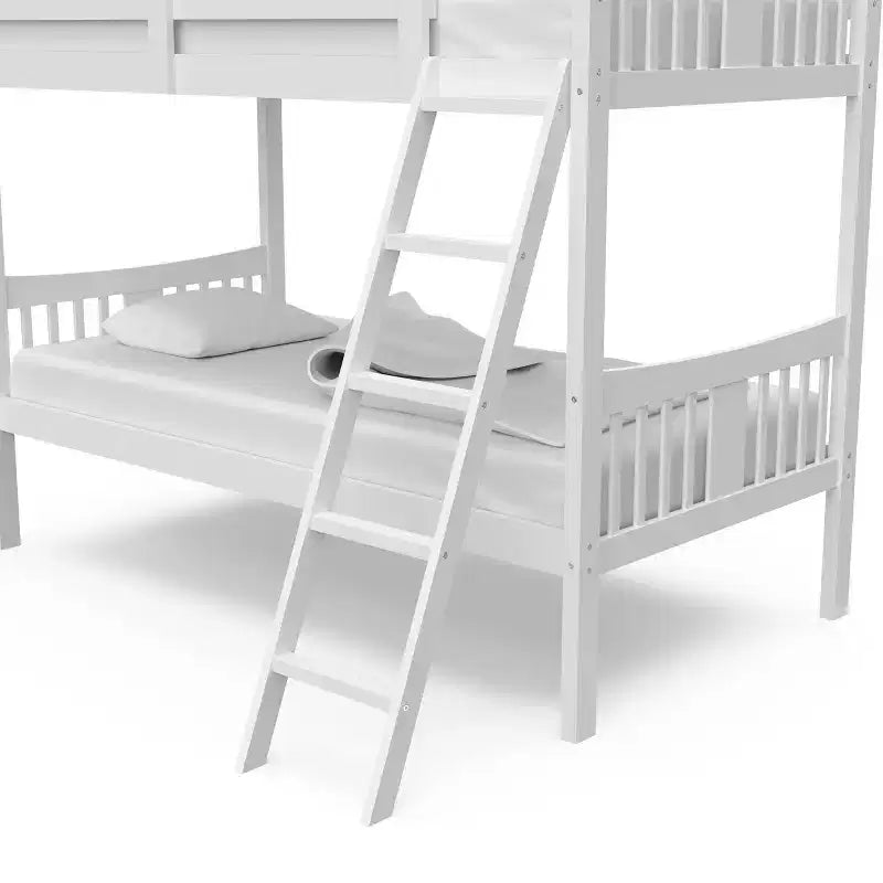 Letto a castello singolo/singolo bianco/grigio/blu navy, convertibile, per 2 persone